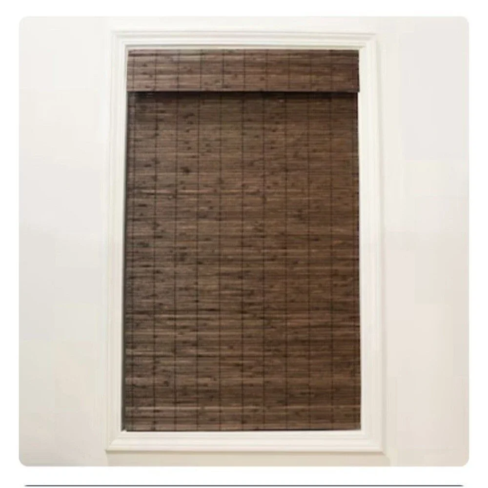 Brooklyn Cordless Bamboo Roman Shades - Cocoa 34.5 X 64 Set Of 2